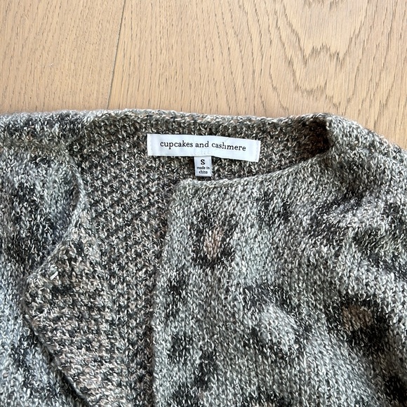 Cupcakes & Cashmere Leopard Cardigan Sweater - Picture 5 of 6